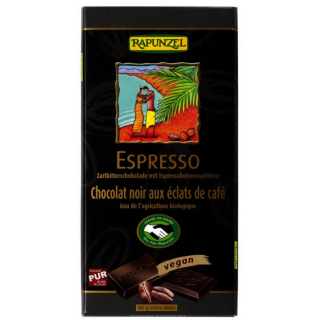 Zartbitterschokolade mit Espresso Splittern